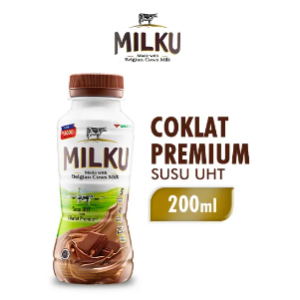 MILKU Susu UHT Coklat Premium 4 x 200ml