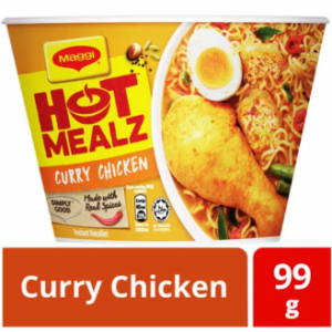 Maggi Hot Mealz Instant Bowl Noodles Curry Chicken 99g