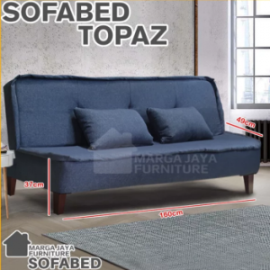 sofa bed minimalis topaz sofabed lipat kursi tamu santai